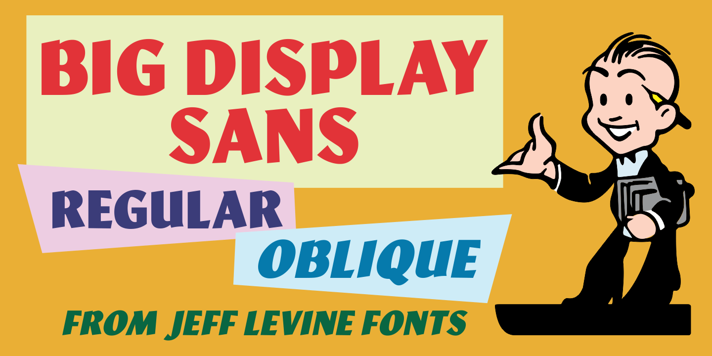 Big Display Sans Font Family Poster