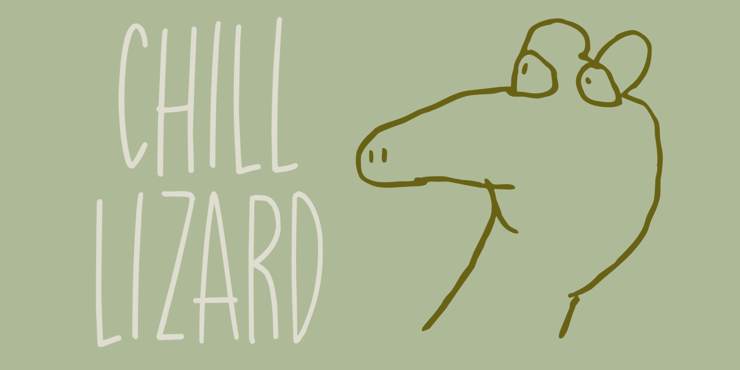 Chill Lizard Font Poster #1