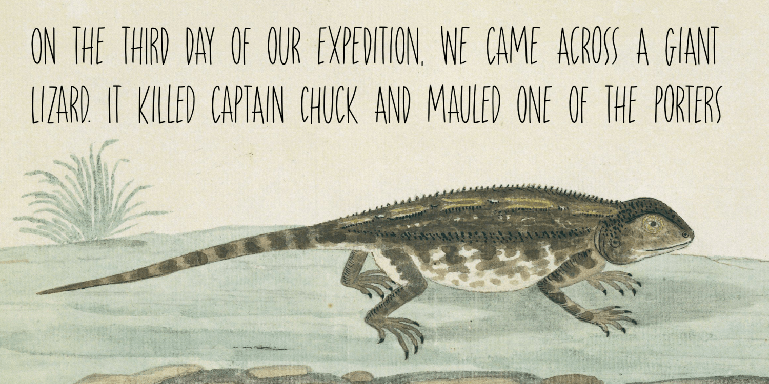 Chill Lizard Font Poster #1