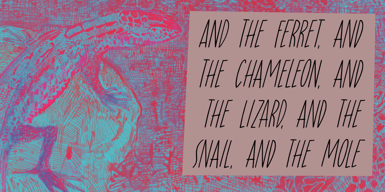 Chill Lizard Font Poster #1