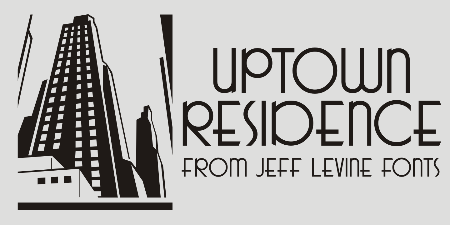 Uptown Residence Font Family Poster