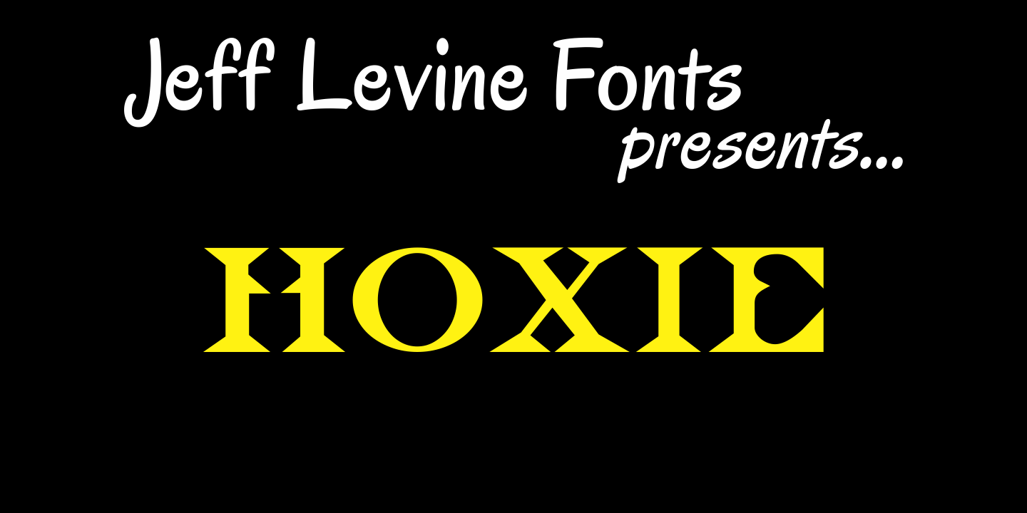 Hoxie Font Poster #1