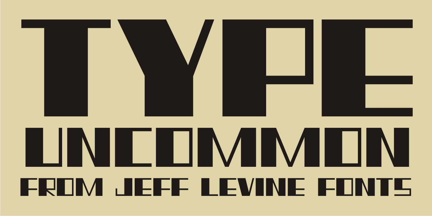 Type Uncommon Font Poster