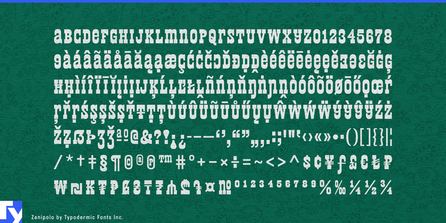 Zanipolo Font Poster #1