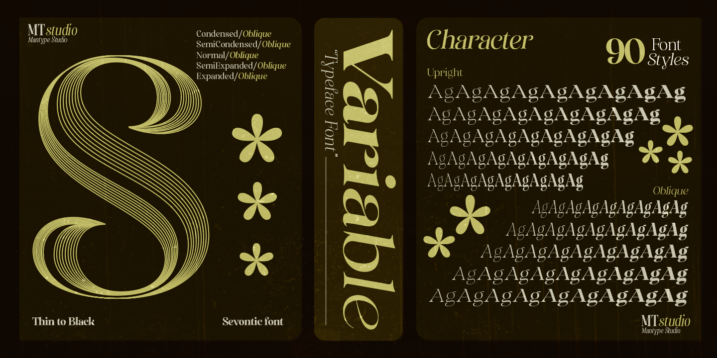 Sevontic Font Poster #1