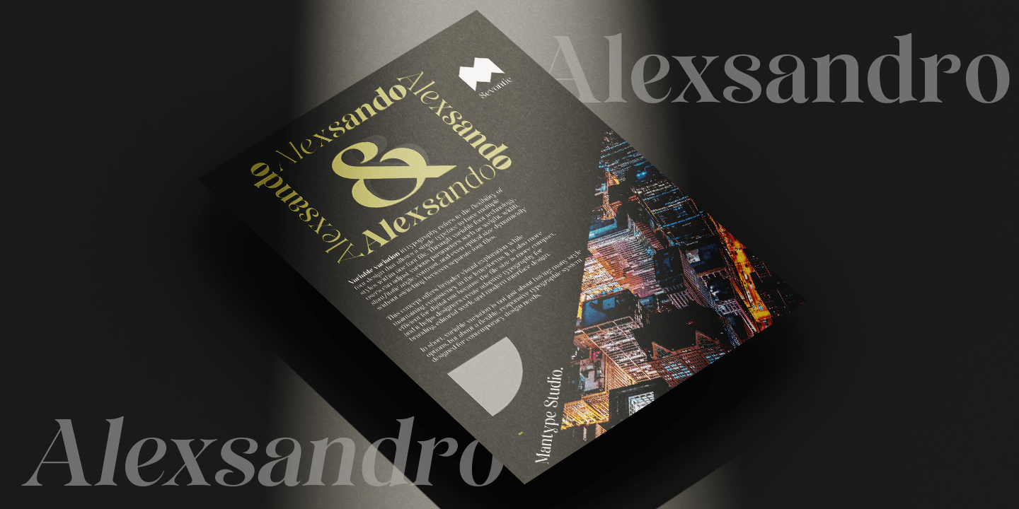 Sevontic Font Poster #1