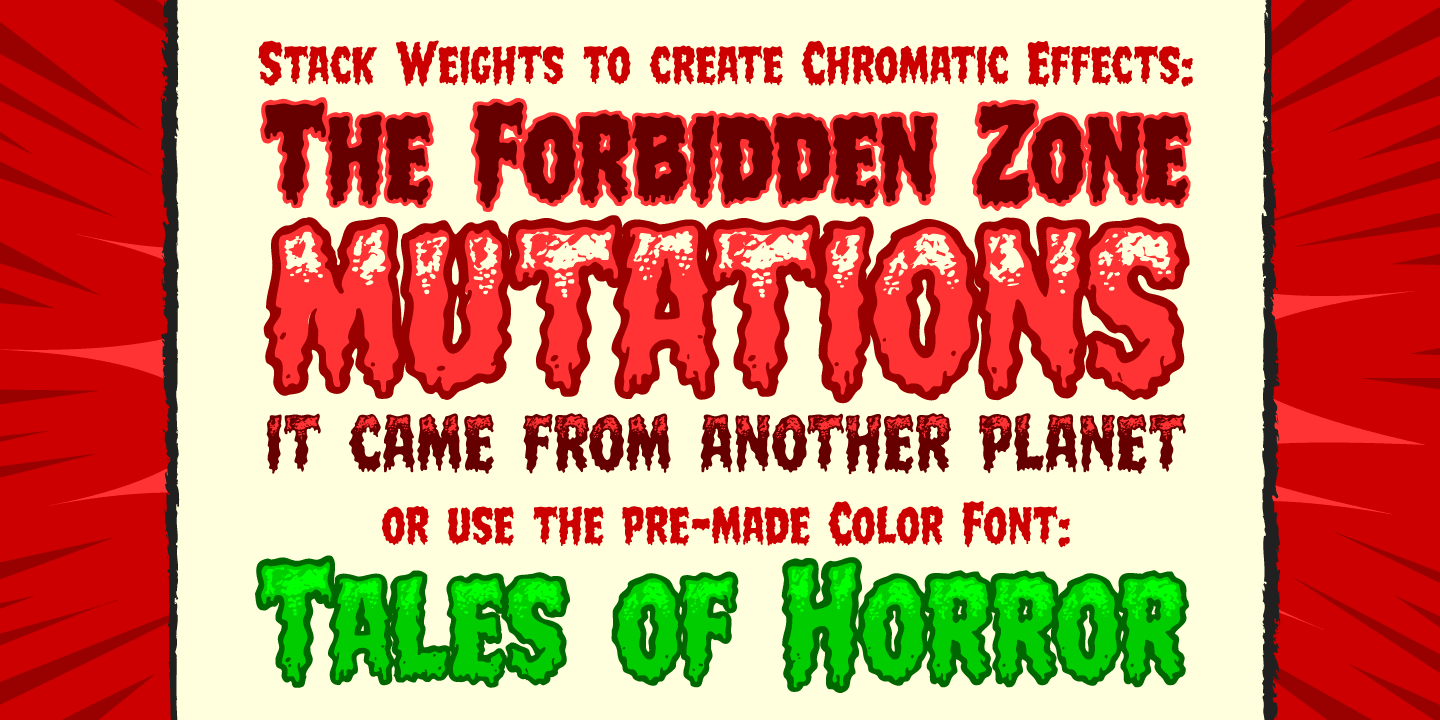 Meltdown Font Poster #1