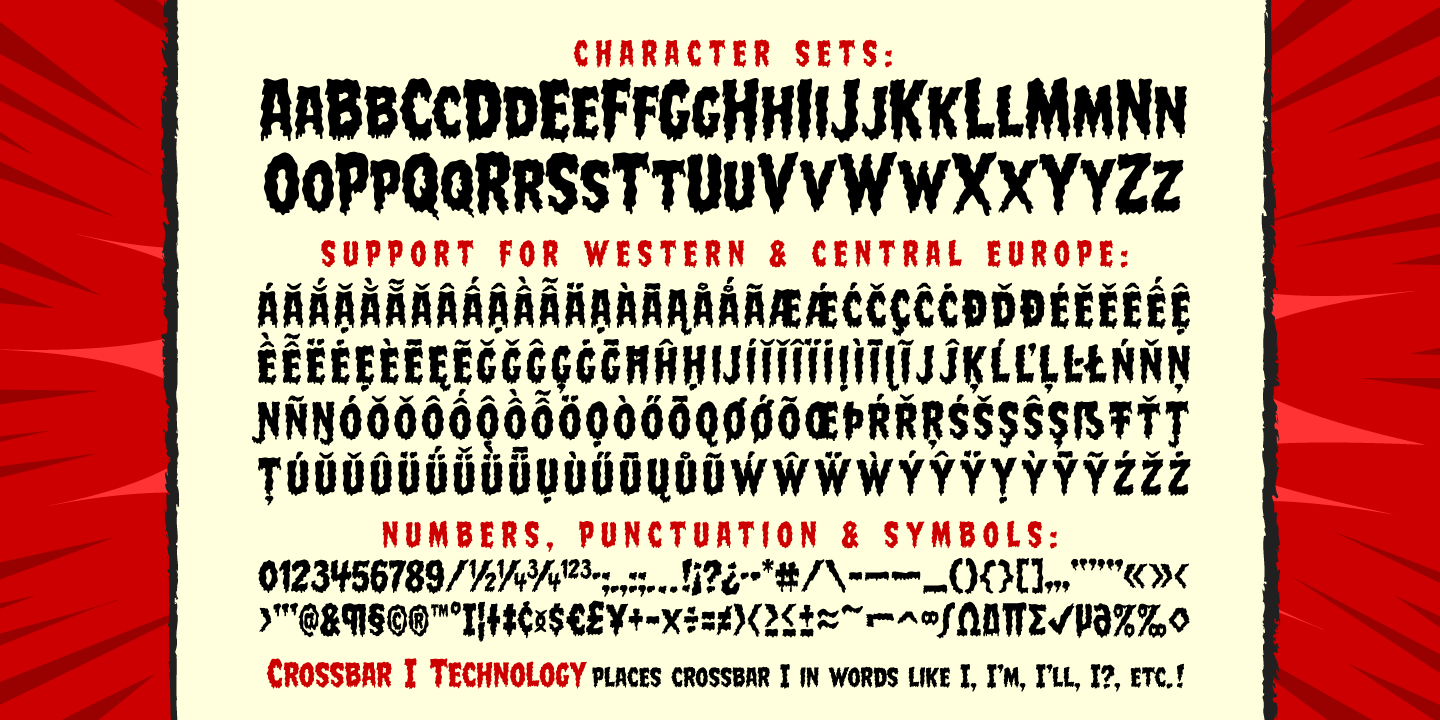 Meltdown Font Poster #1