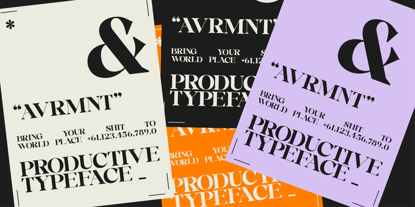 Avermont Font Poster #1