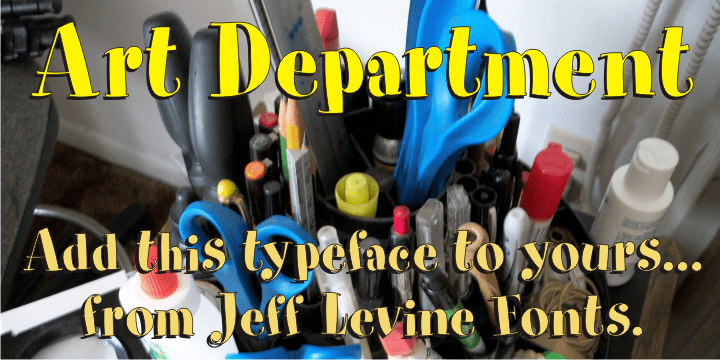 Art Department Font Family Poster