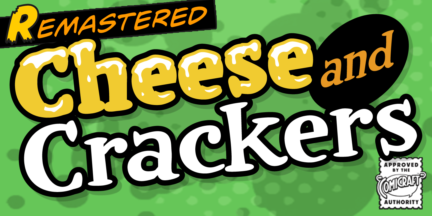 Cheese and Crackers Font Poster #1