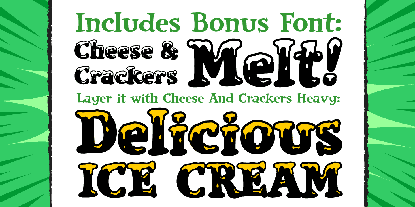Cheese and Crackers Font Poster #1