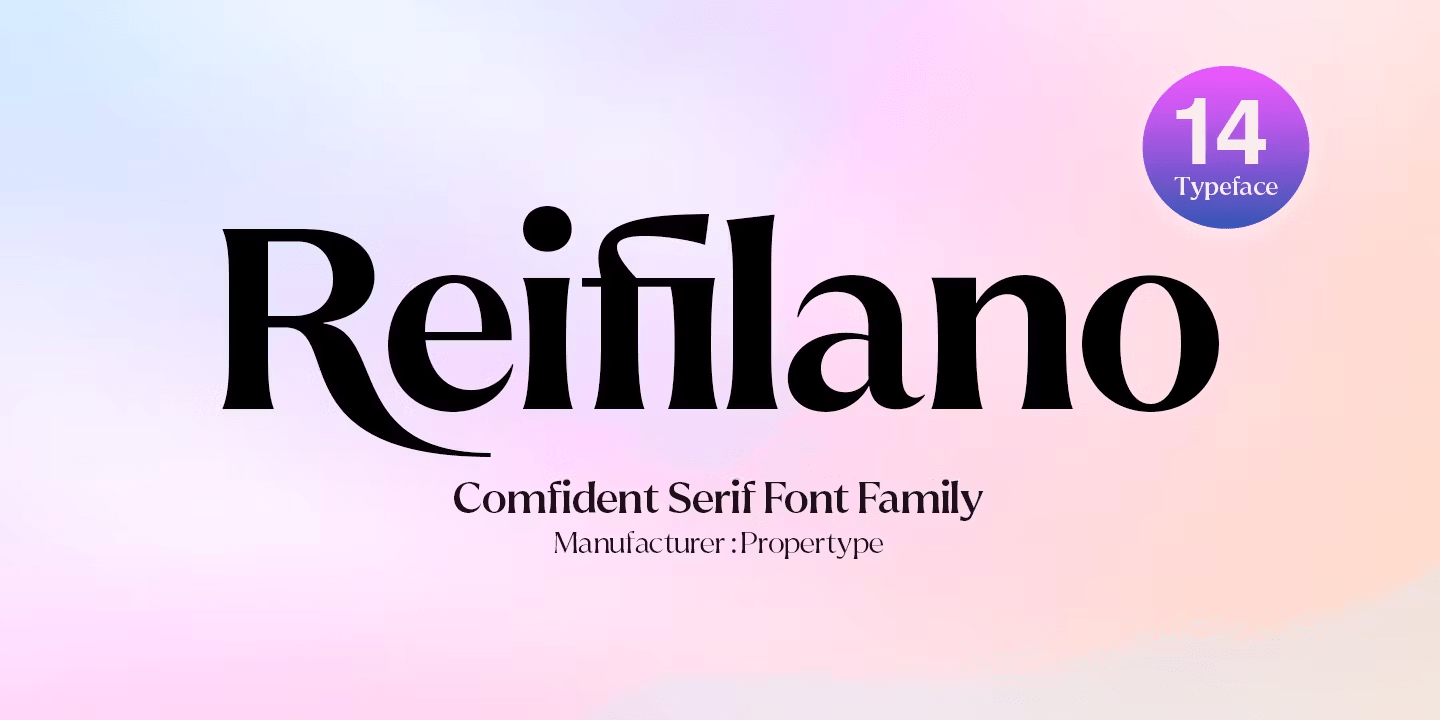 Reifilano Font Family Poster
