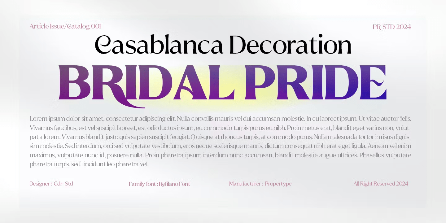 Reifilano Font Poster #15