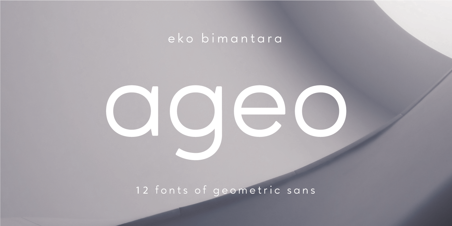 Ageo Font Poster