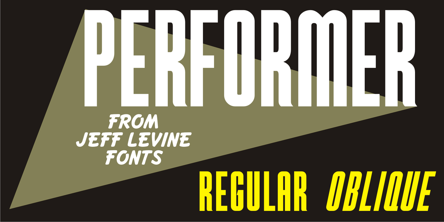 Performer Font Family Poster