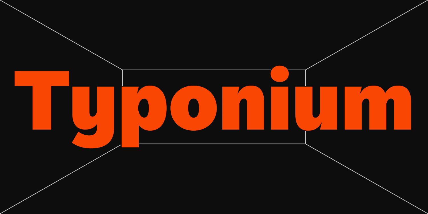 Typonium Font Poster
