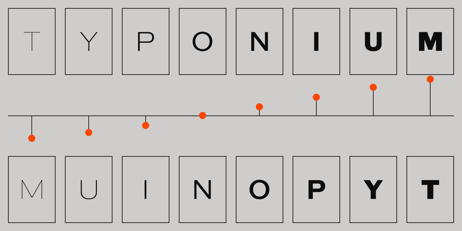 Typonium Font Poster #9