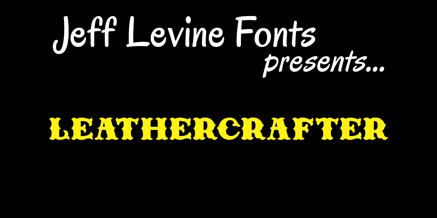 Leathercrafter Font Poster #1