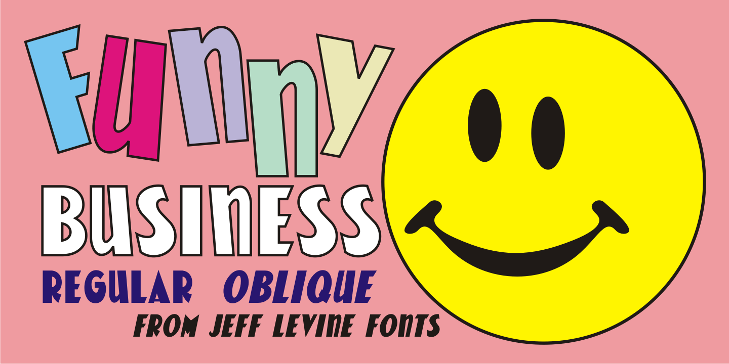 Funny Business Font Poster #1