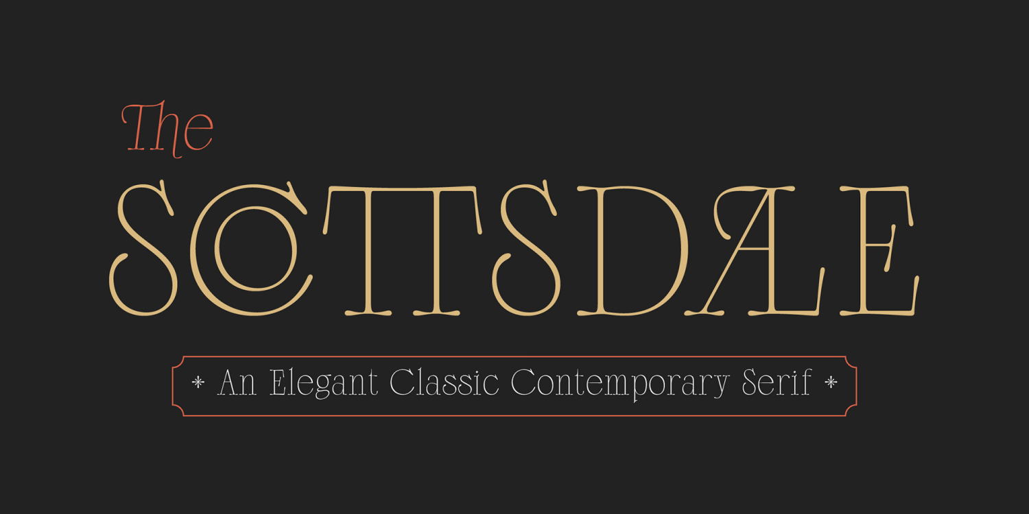 Scottsdale Font Family Poster