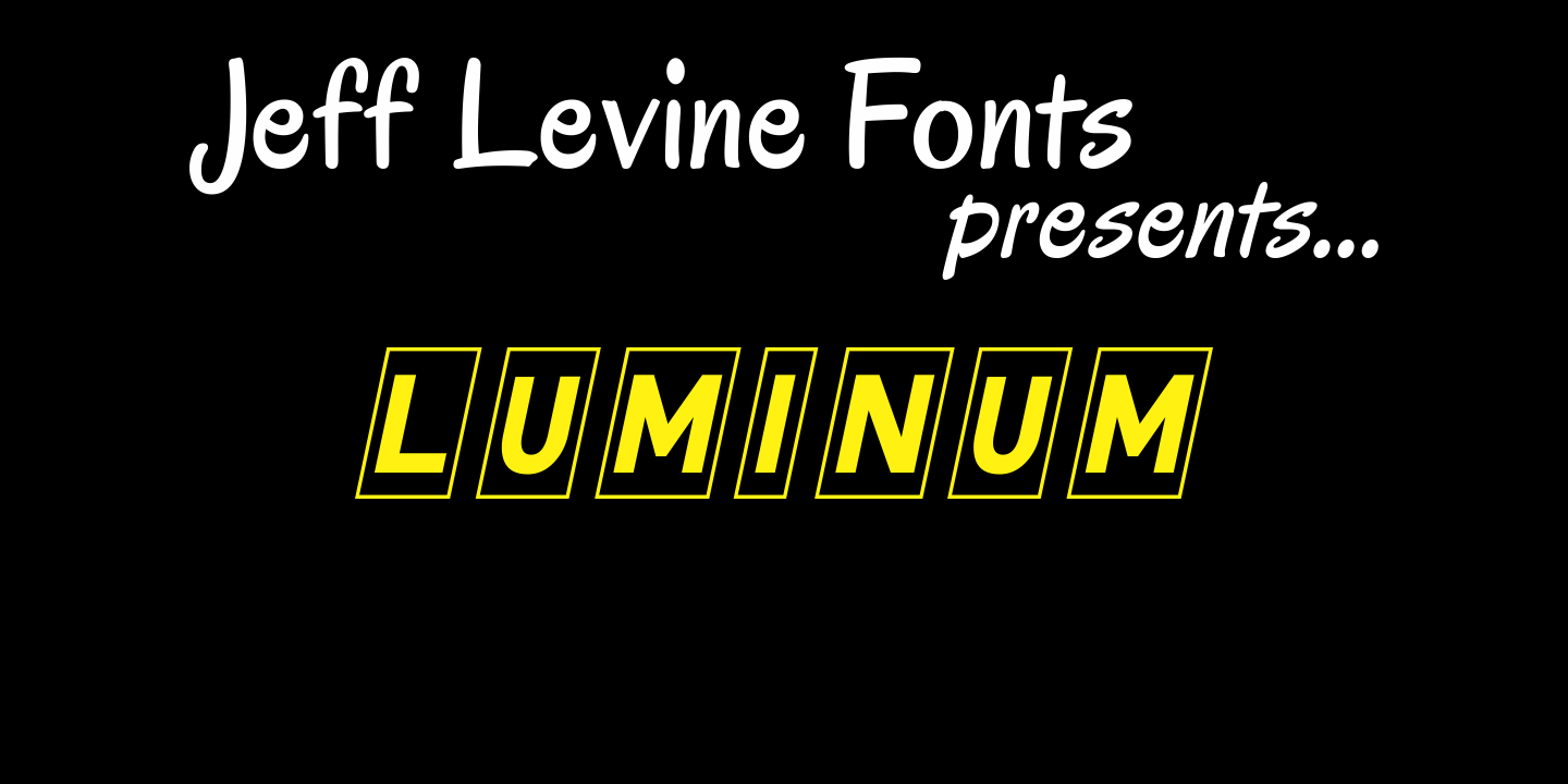 Luminum Font Family Poster