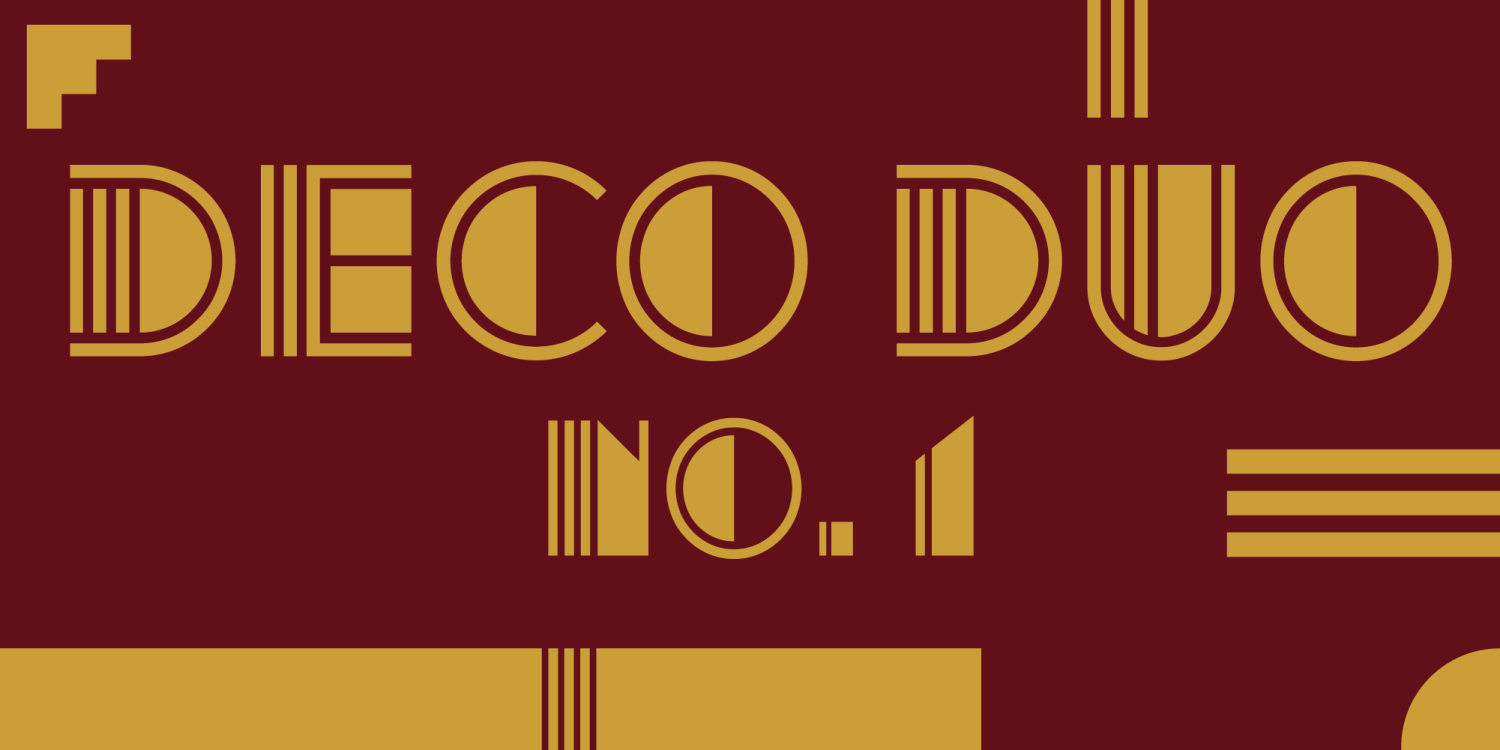 Deco Duo Font Poster #1