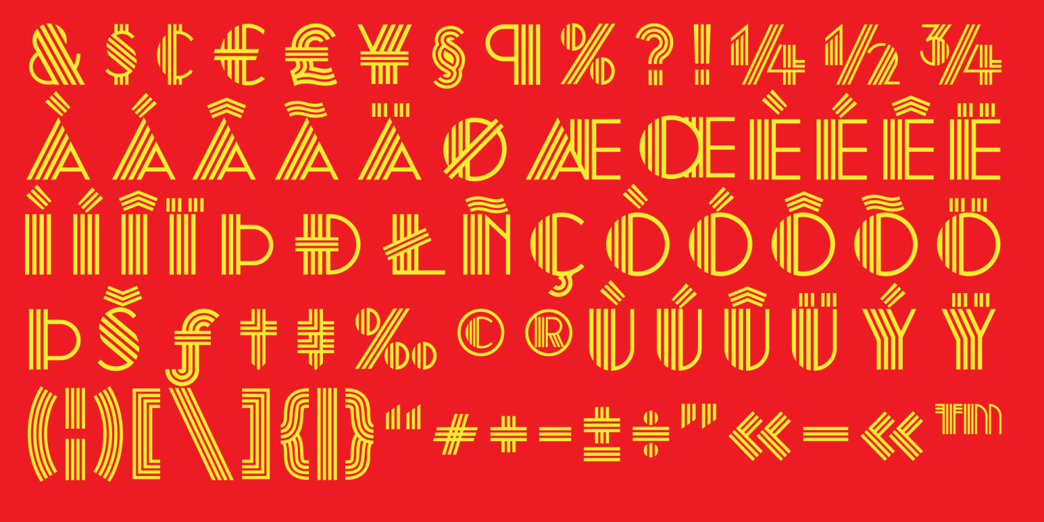 Deco Duo Font Poster #1