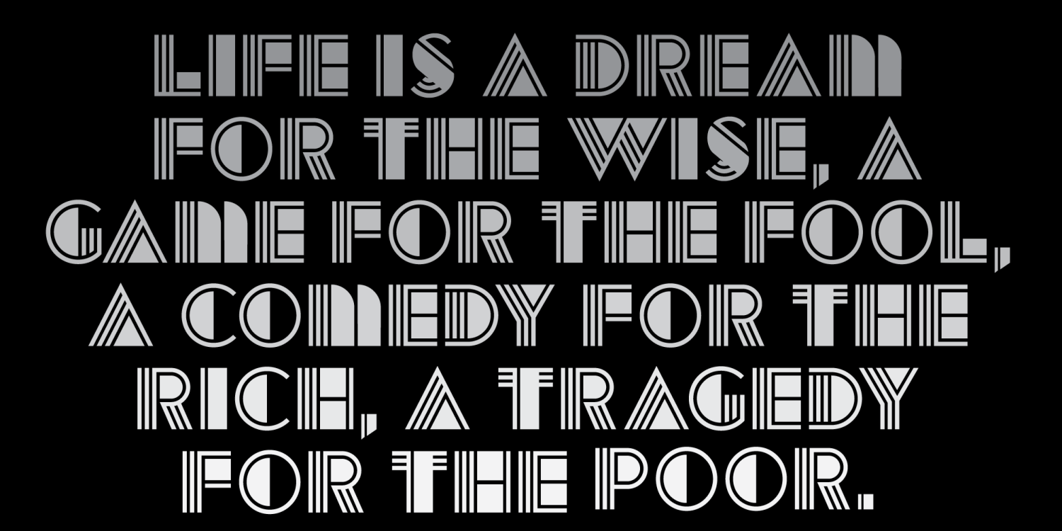 Deco Duo Font Poster #1