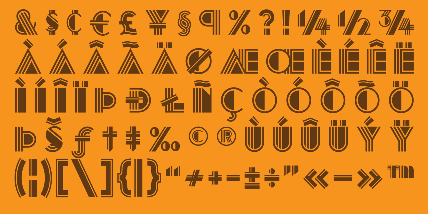 Deco Duo Font Poster #1