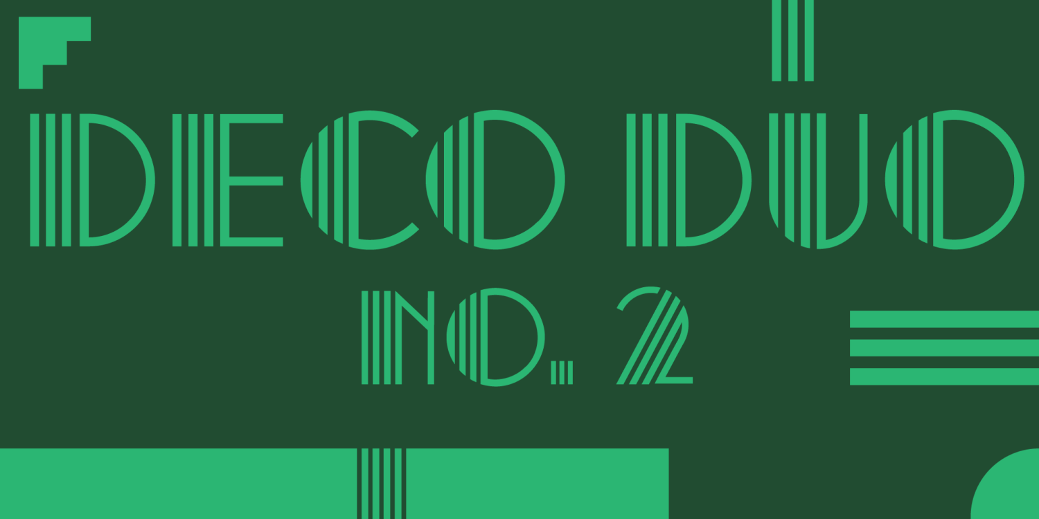 Deco Duo Font Poster #1