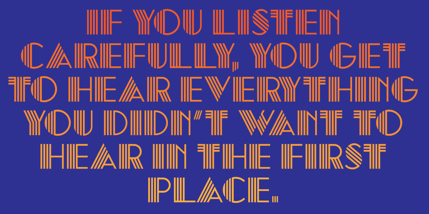 Deco Duo Font Poster #1