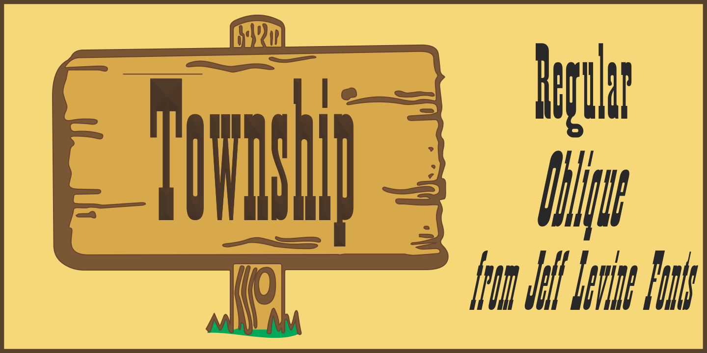 Township Font Poster #1
