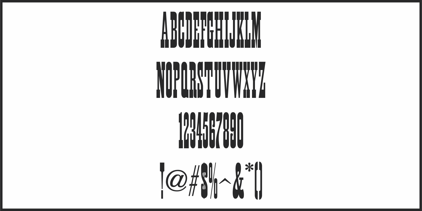 Township Font Poster #1