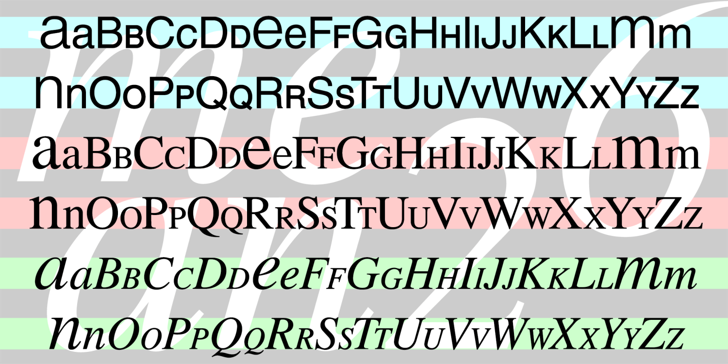 MEAN 26 Font Poster #1