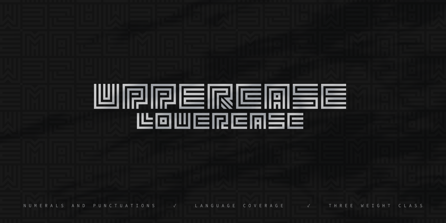 Geommaze Font Poster #5