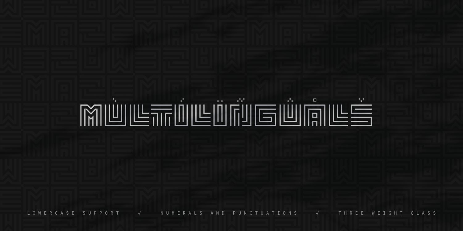 Geommaze Font Poster #7