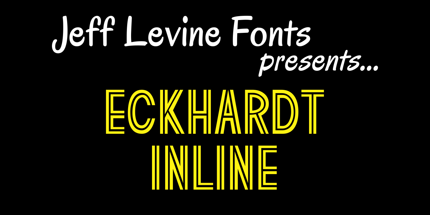 Eckhardt Inline Font Family Poster