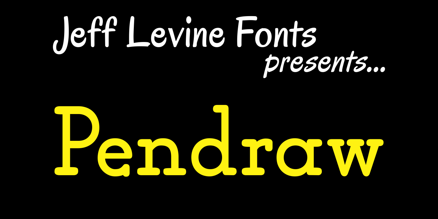 Pendraw Font Poster #1