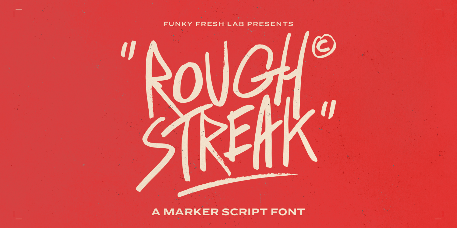Rough Streak Font Poster #1