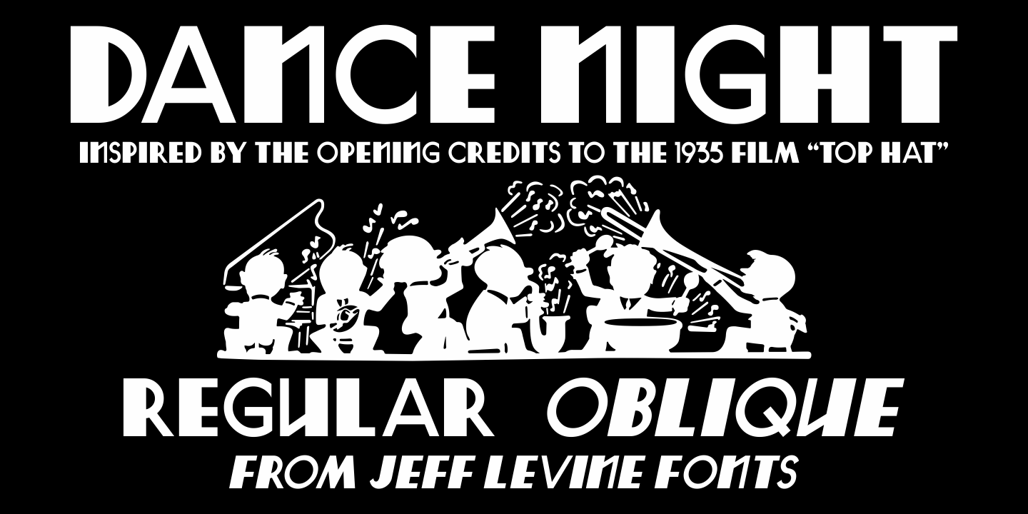 Dance Night Font Family Poster
