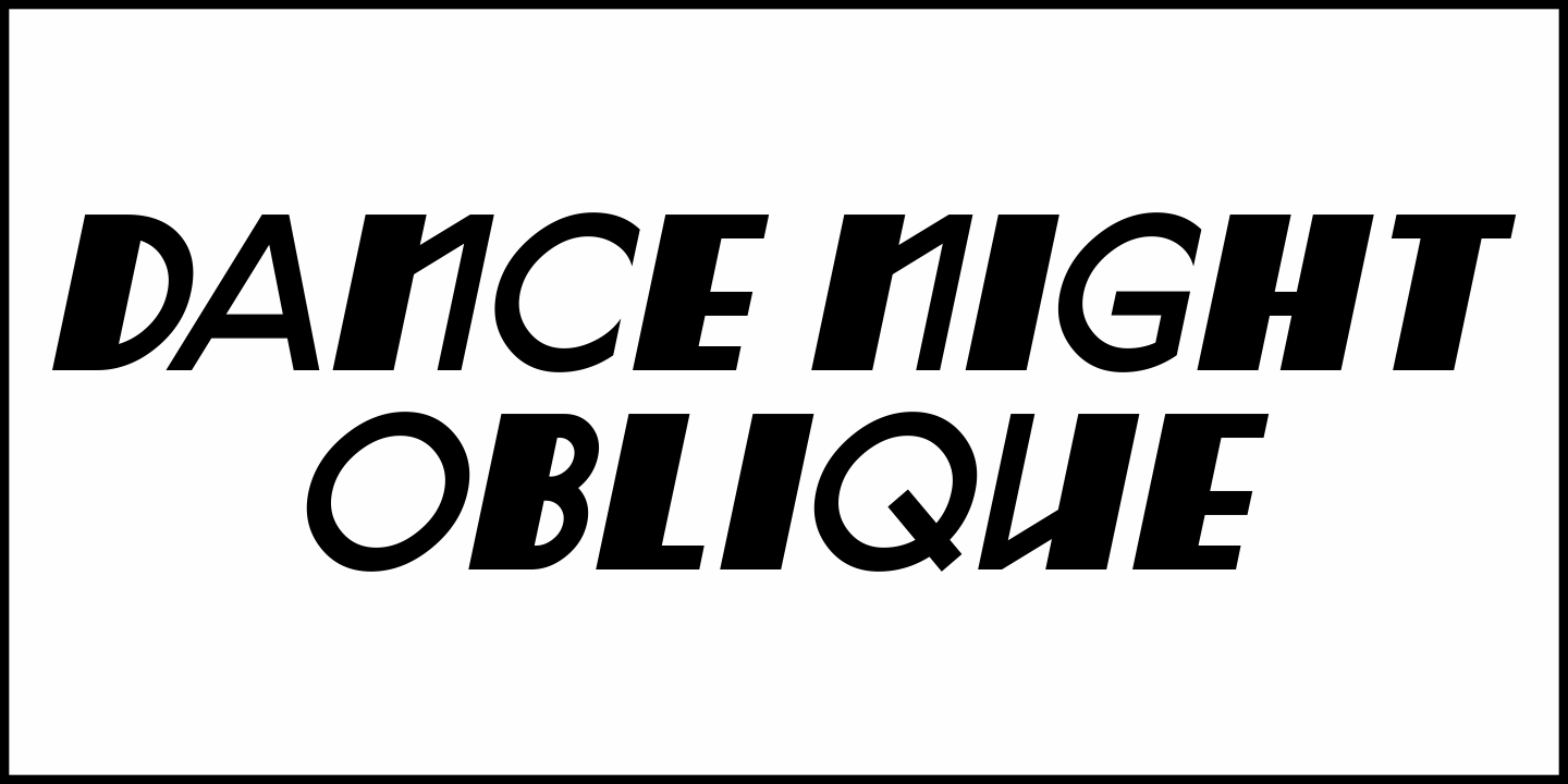 Dance Night Font Poster #4