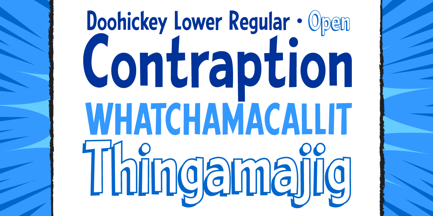 Doohickey Lower Font Poster #1