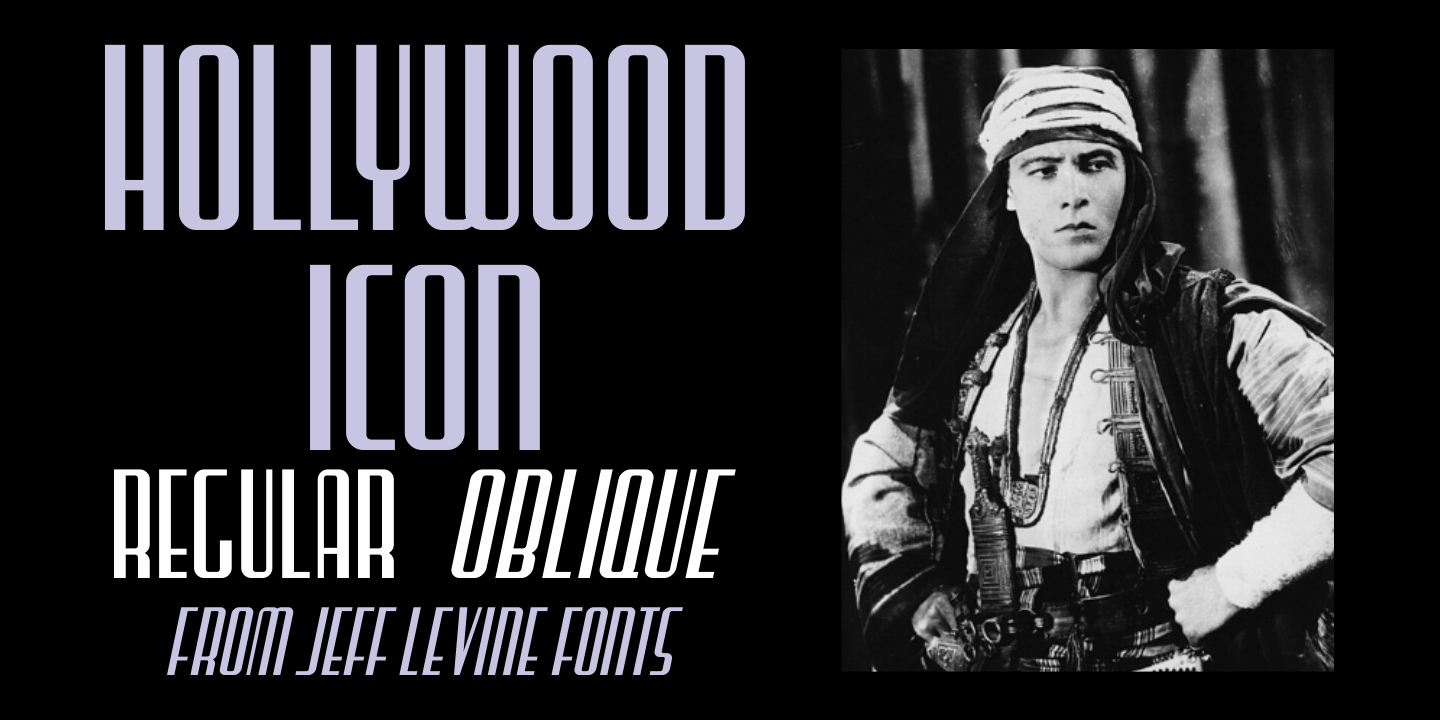 Hollywood Icon Font Poster #1
