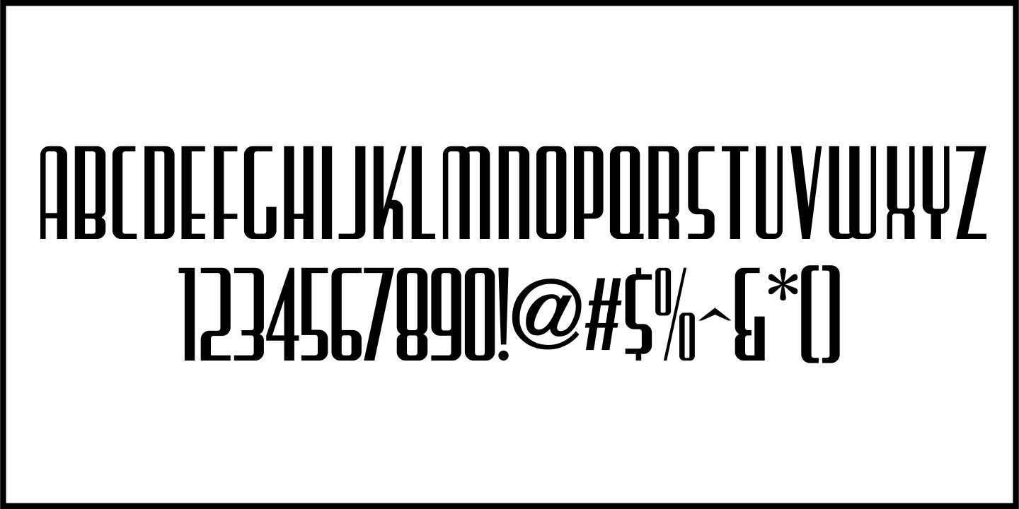 Hollywood Icon Font Poster #1