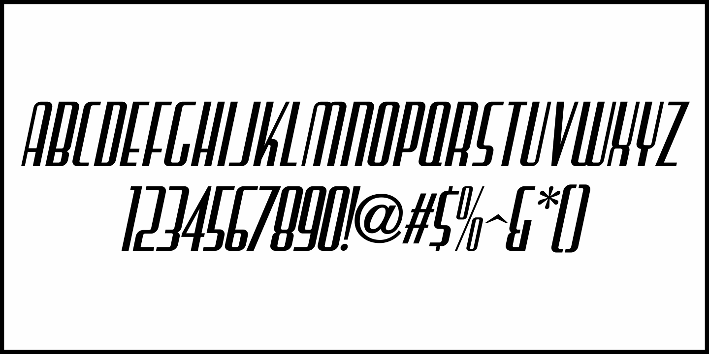 Hollywood Icon Font Poster #1