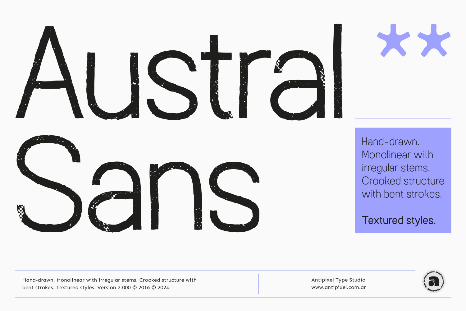 Austral Sans Textures Poster