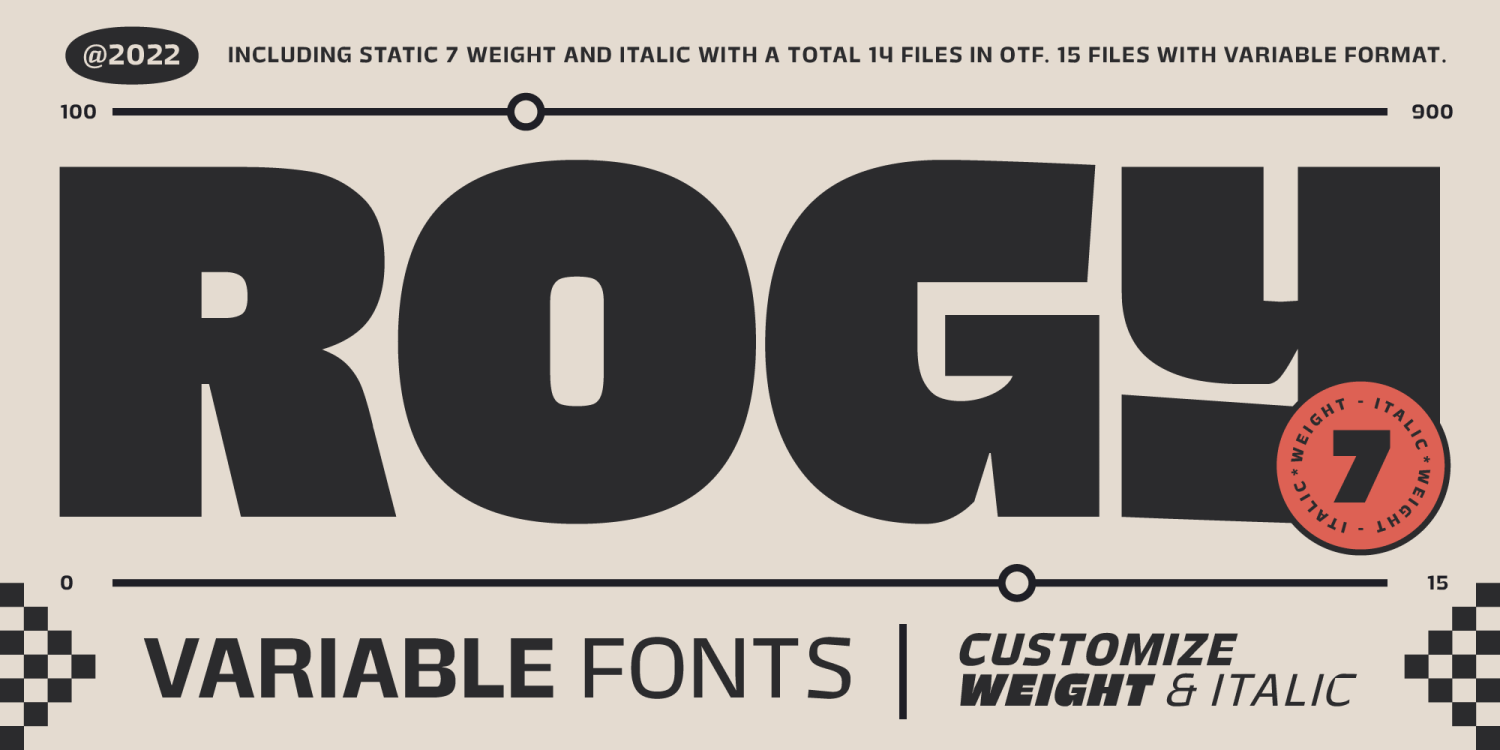 Rogy Font Family Poster