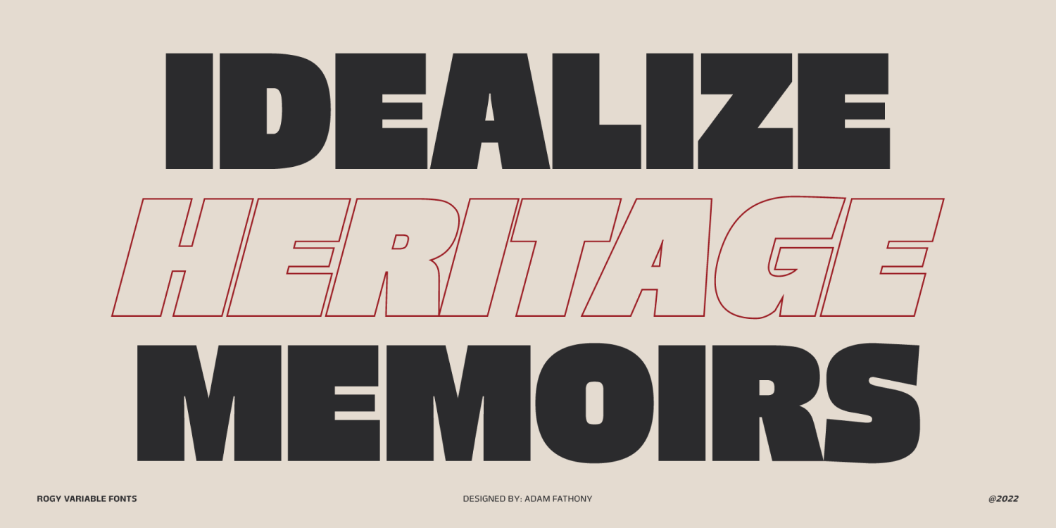 Rogy Font Poster #12