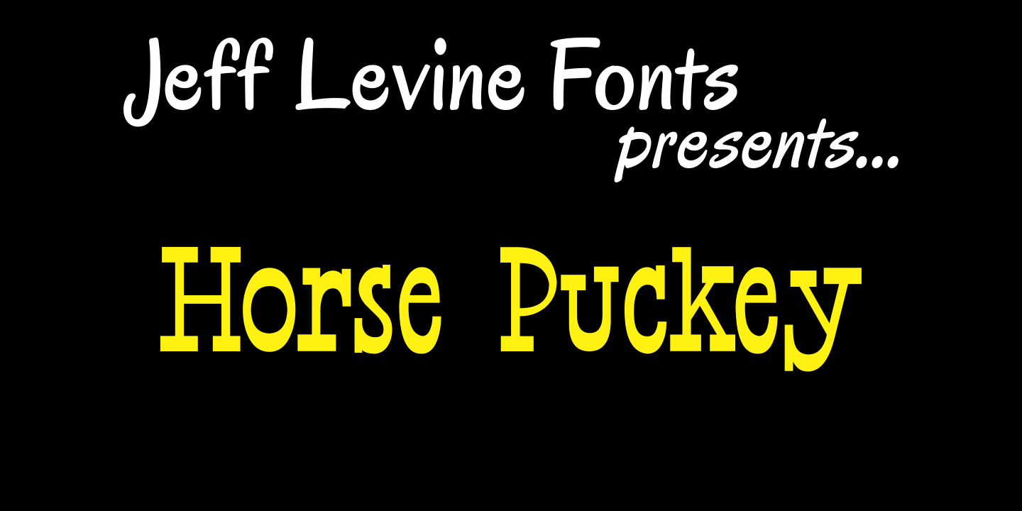 Horse Puckey Font Poster #1